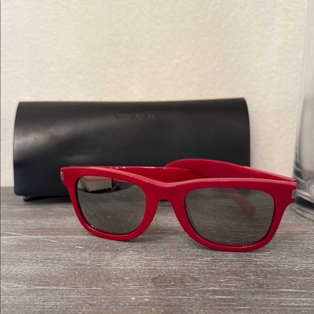 Saint Laurent Red Sunglasses